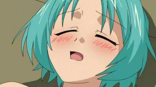 Green haired anime babe getting wet pussy humped in bedroom